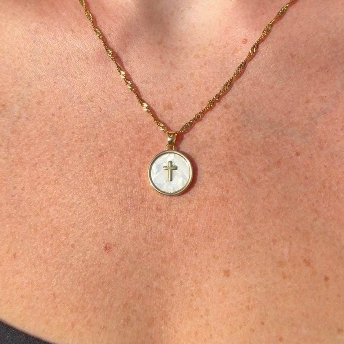White Enamel Cross